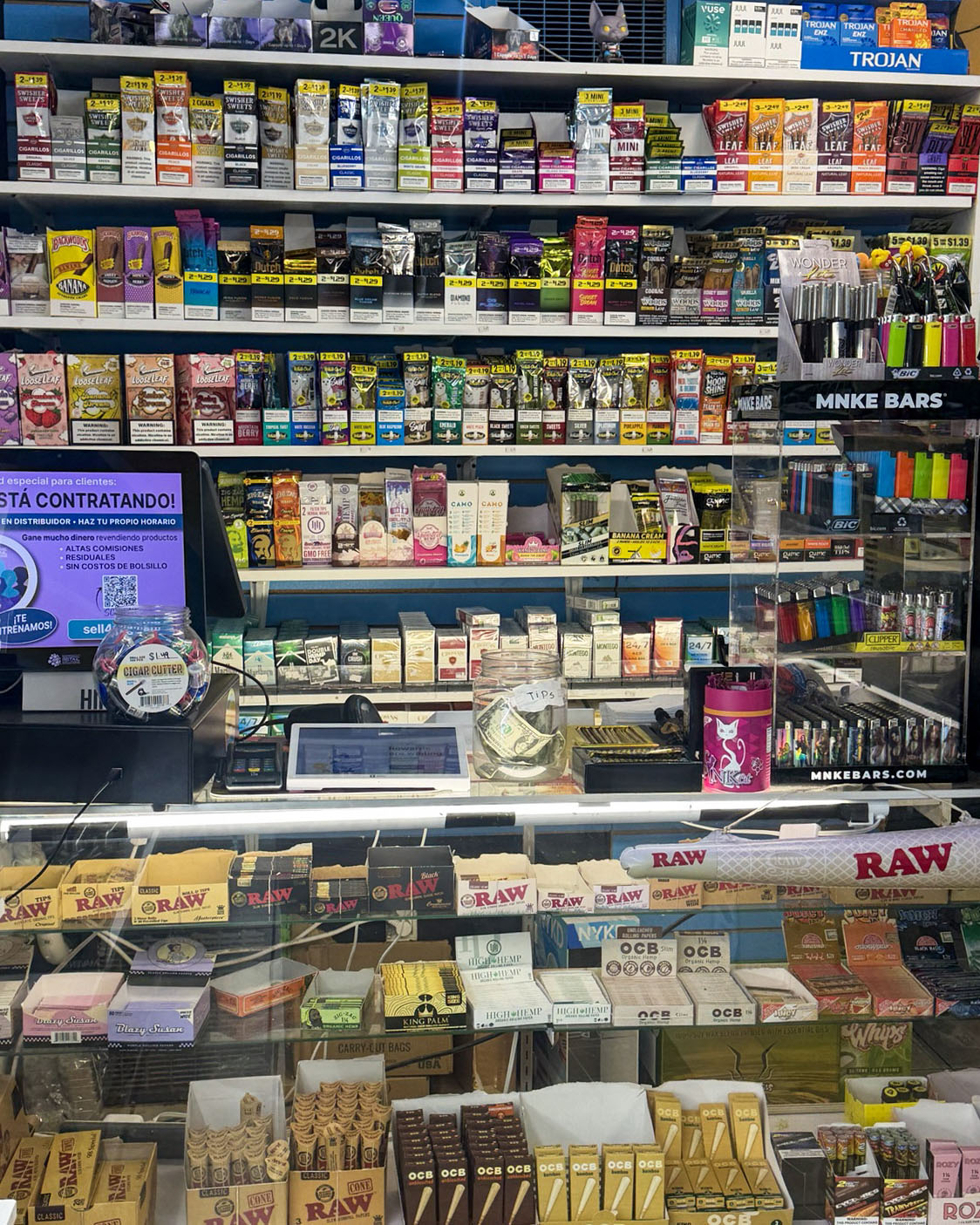 Wraps, papeles y productos de tabaco en Smokers Island